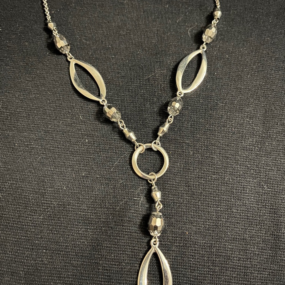 Lia Sophia silver tone necklace